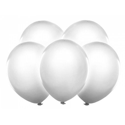 Svítící nafukovací balónky - 5ks - bílá