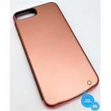 Ochranný kryt s externí baterií pro Apple iPhone 6Plus/7Plus, Rose Gold