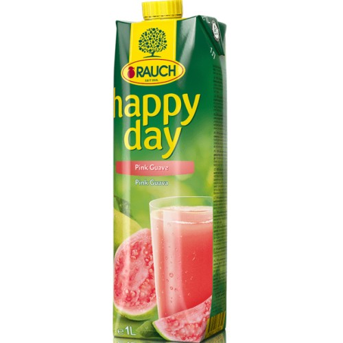 Džus Rauch Happy day, pink guave, 1l (růžové agáve)