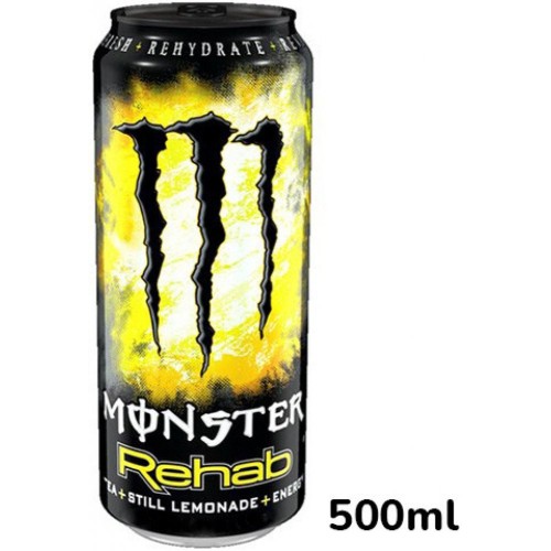 Energetický nápoj Monster Rehab citrónový čaj, 500ml