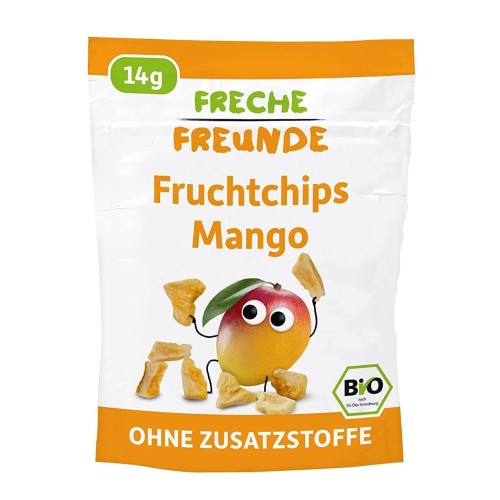 Bio ovocné chipsy Freche Freunde mango, 14g